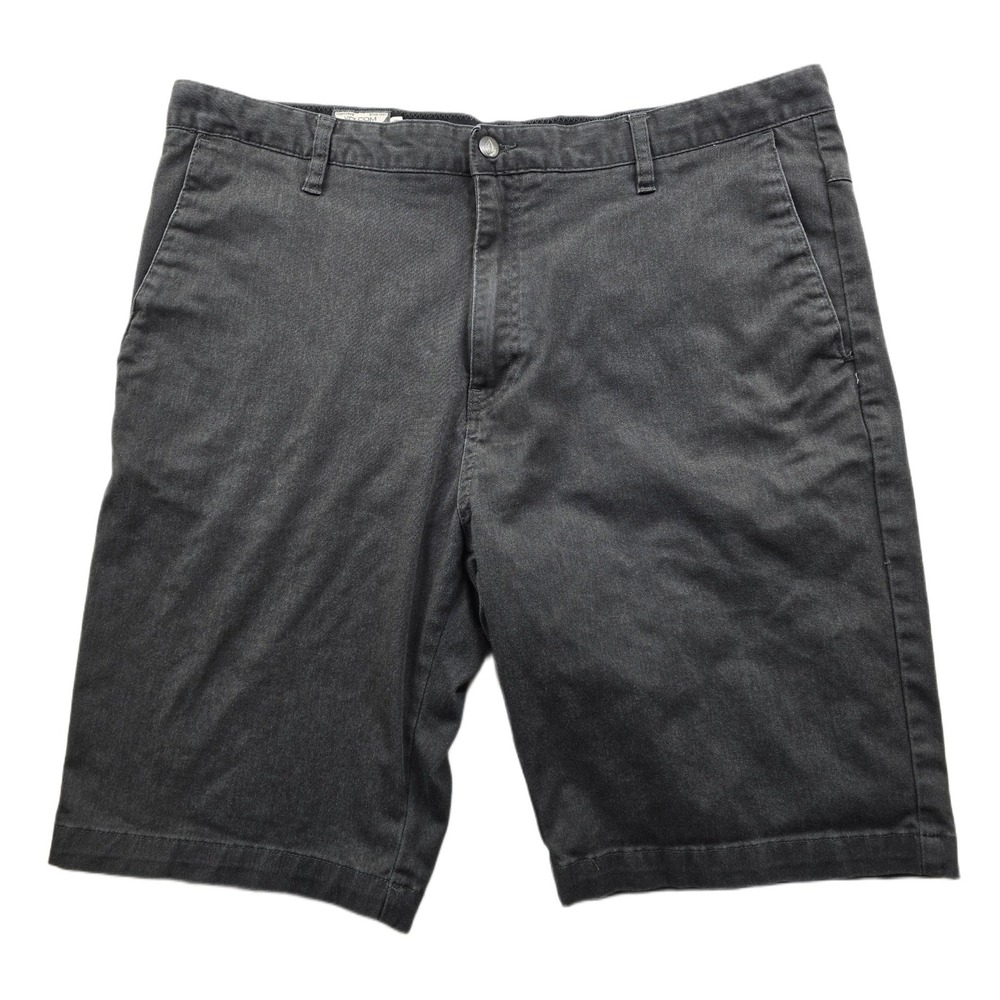 Volcom Shorts Mens 38 Black Cotton Blend Stretch Chino Frickin Modern SNT